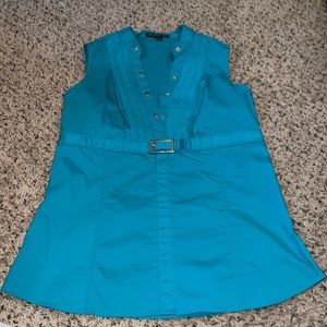Teal blouse